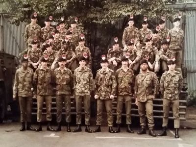 With my Fusiliers, Belfast 1982