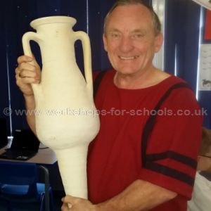 Ron holding an amphora