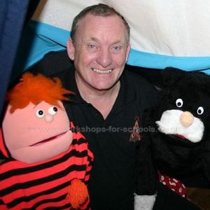 Ron with puppets